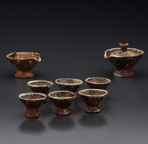 ｢登り窯煎茶器揃｣ Tea set, Climbing Kiln Firing
